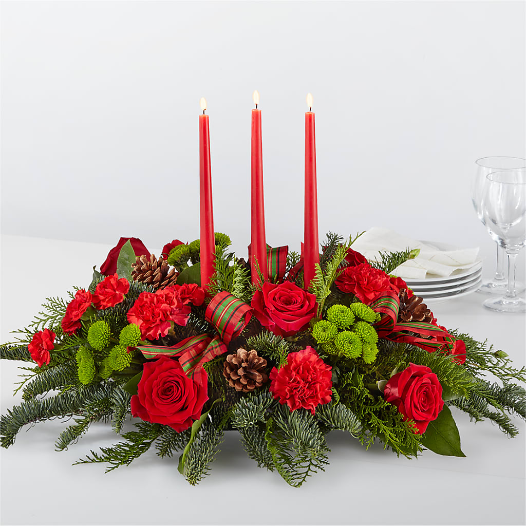 By the Candlelight Centerpiece – DANIELLE'S FLORIST, Rockaway Park NY
