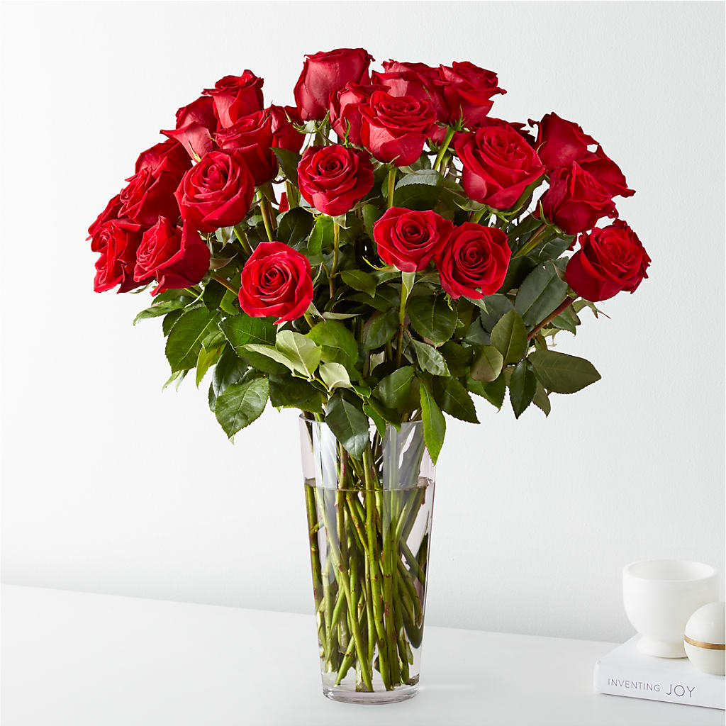 Long Stem Red Rose Bouquet – DANIELLE'S FLORIST, Rockaway Park NY