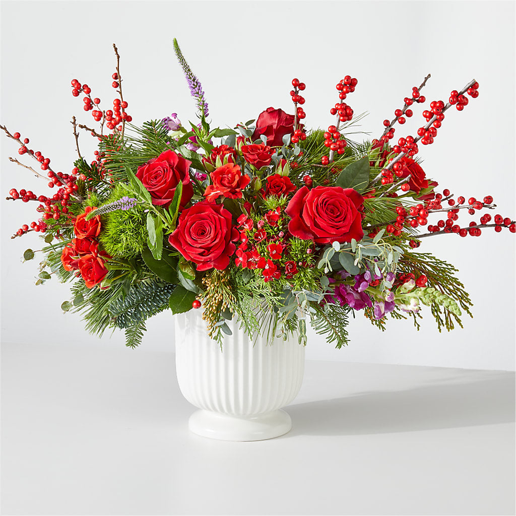 Big Red Bow Bouquet – DANIELLE'S FLORIST, Rockaway Park NY