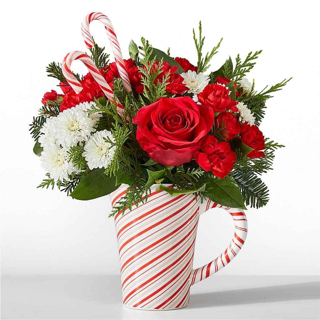 Peppermint Swirl Mug – DANIELLE'S FLORIST, Rockaway Park NY