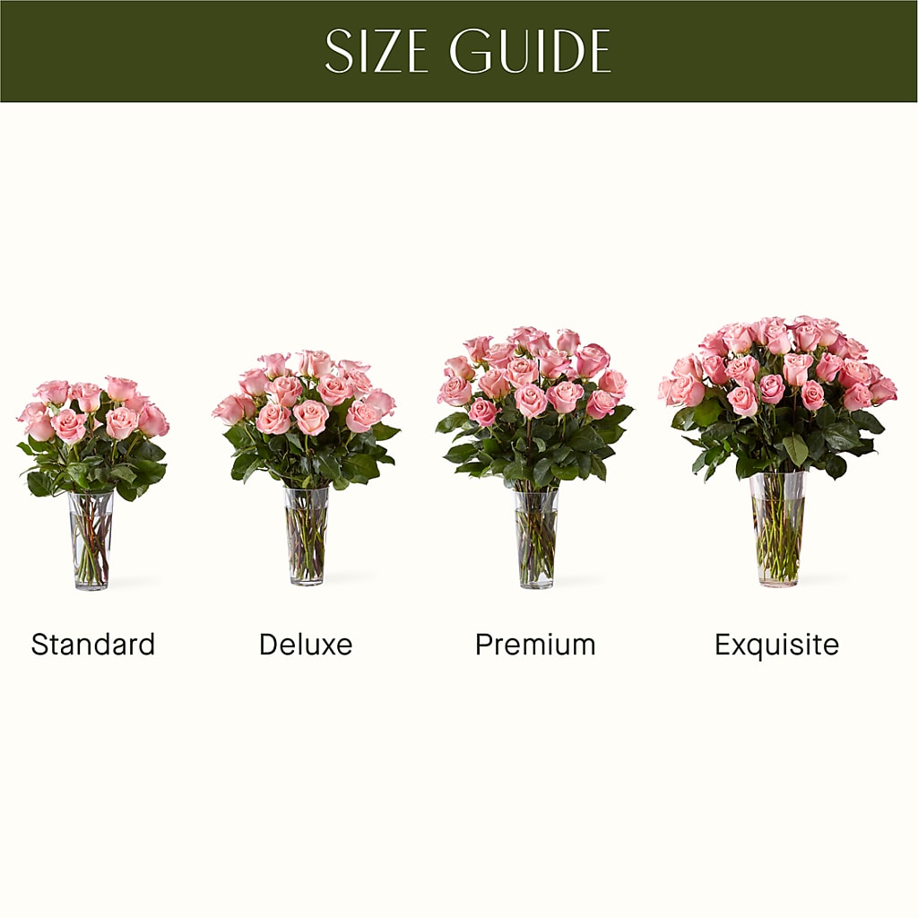 Long Stem Pink Rose Bouquet – DANIELLE'S FLORIST, Rockaway Park NY