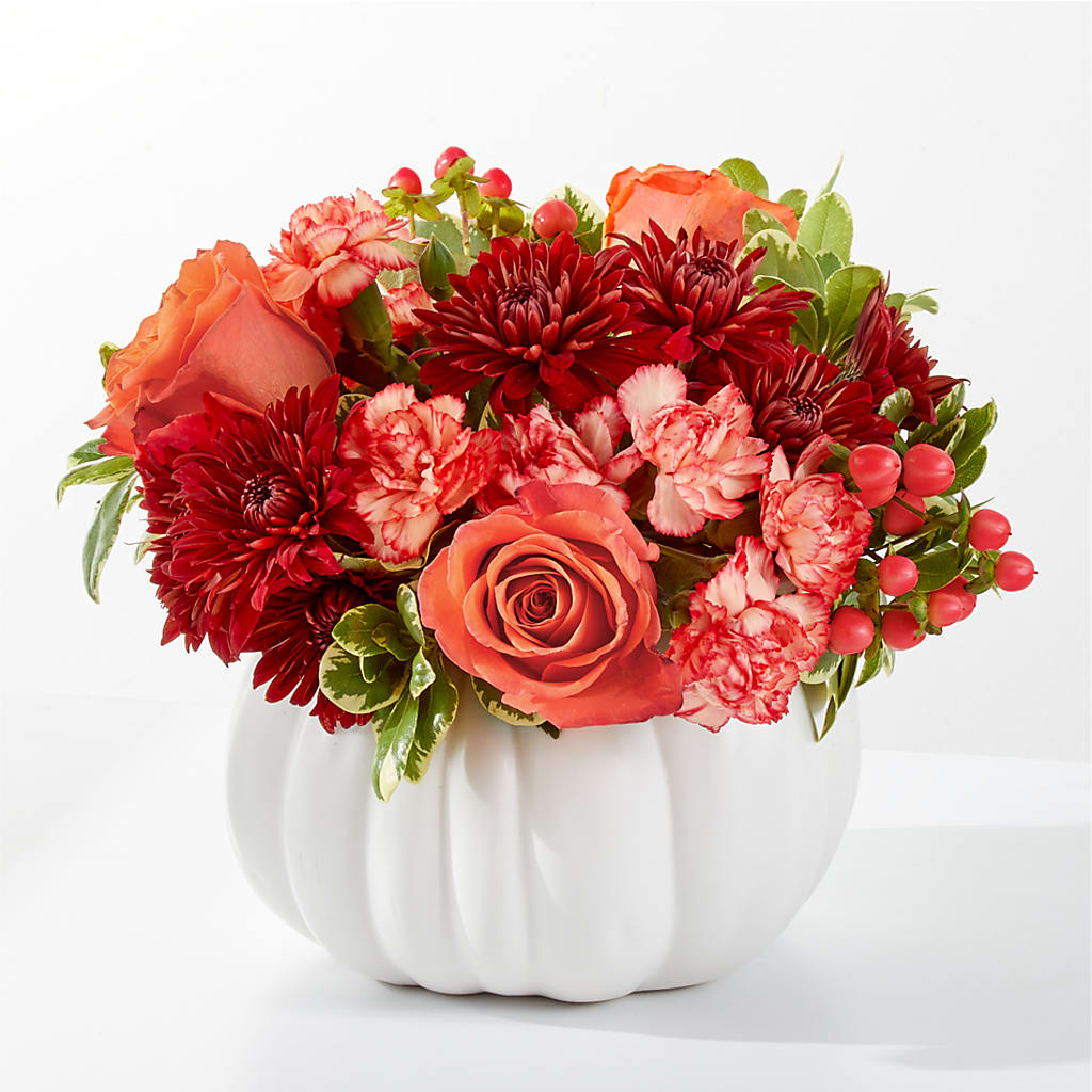 Autumn Air Pumpkin Bouquet – DANIELLE'S FLORIST, Rockaway Park NY