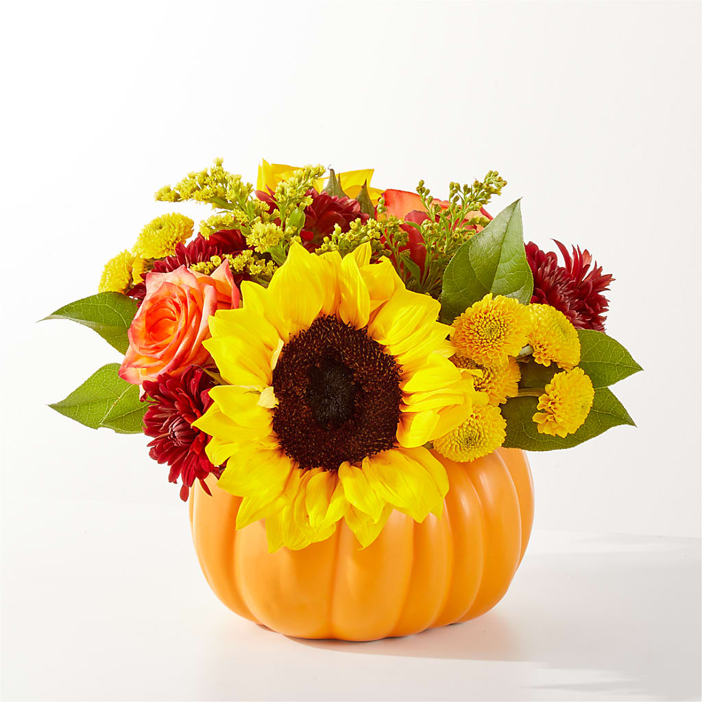 Golden Gourd Pumpkin Bouquet – DANIELLE'S FLORIST, Rockaway Park NY