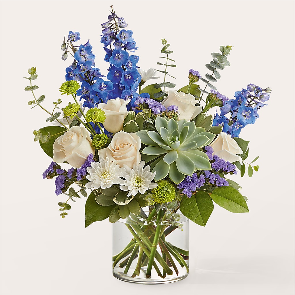 Cerulean Waves Bouquet – DANIELLE'S FLORIST, Rockaway Park NY