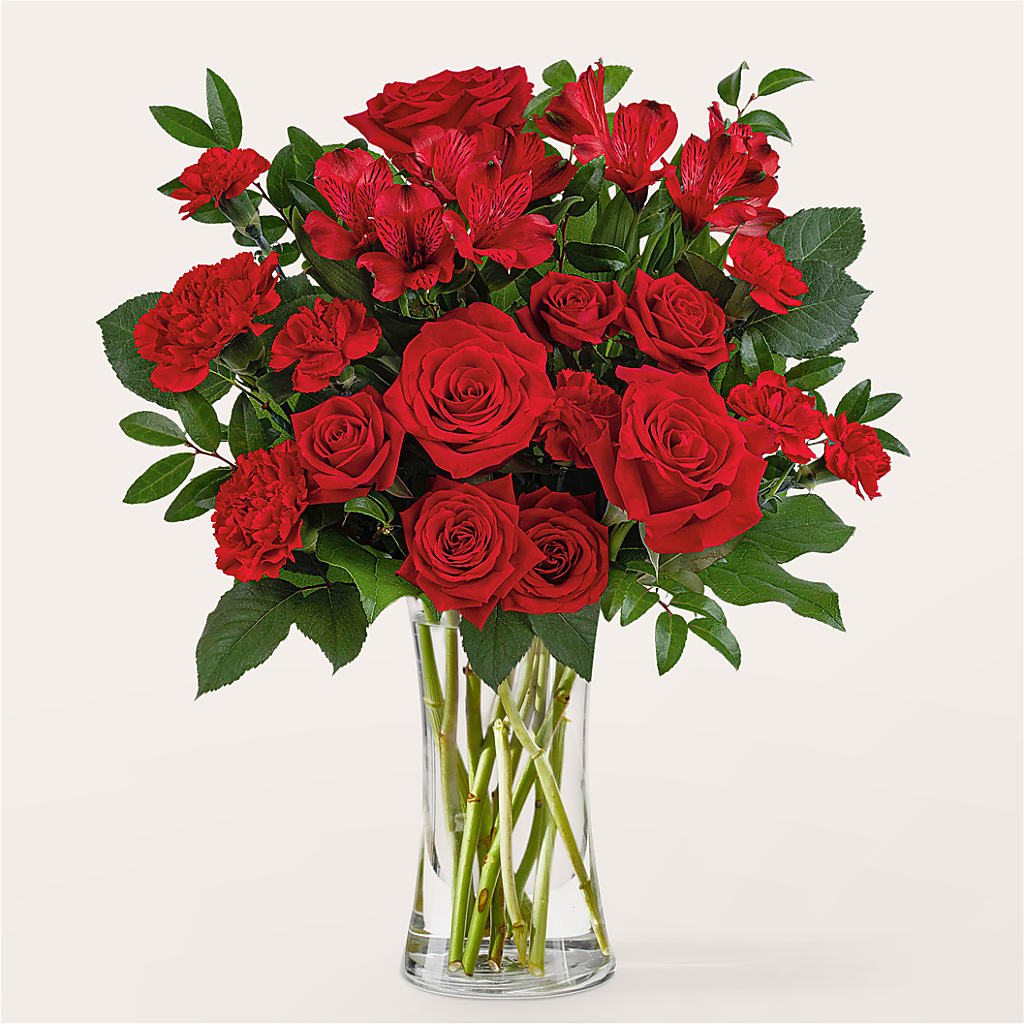 Brilliant Ruby Bouquet – DANIELLE'S FLORIST, Rockaway Park NY