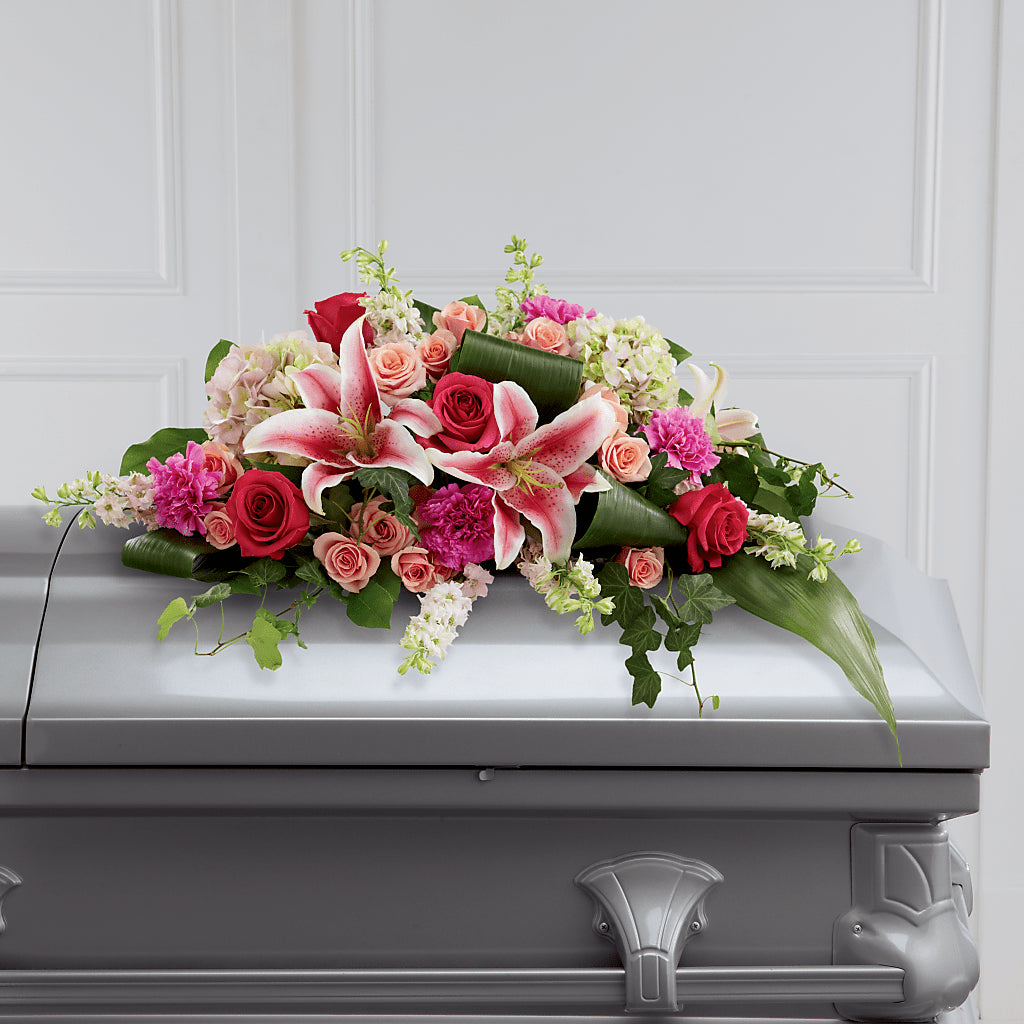 Splendid Grace Casket Spray – DANIELLE'S FLORIST, Rockaway Park NY