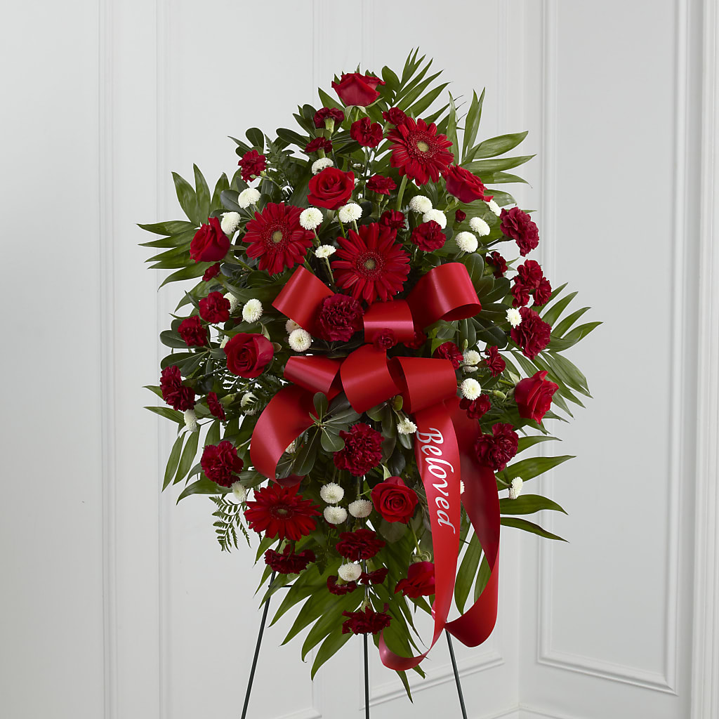 Treasured Memories Standing Spray – DANIELLE'S FLORIST, Rockaway Park NY