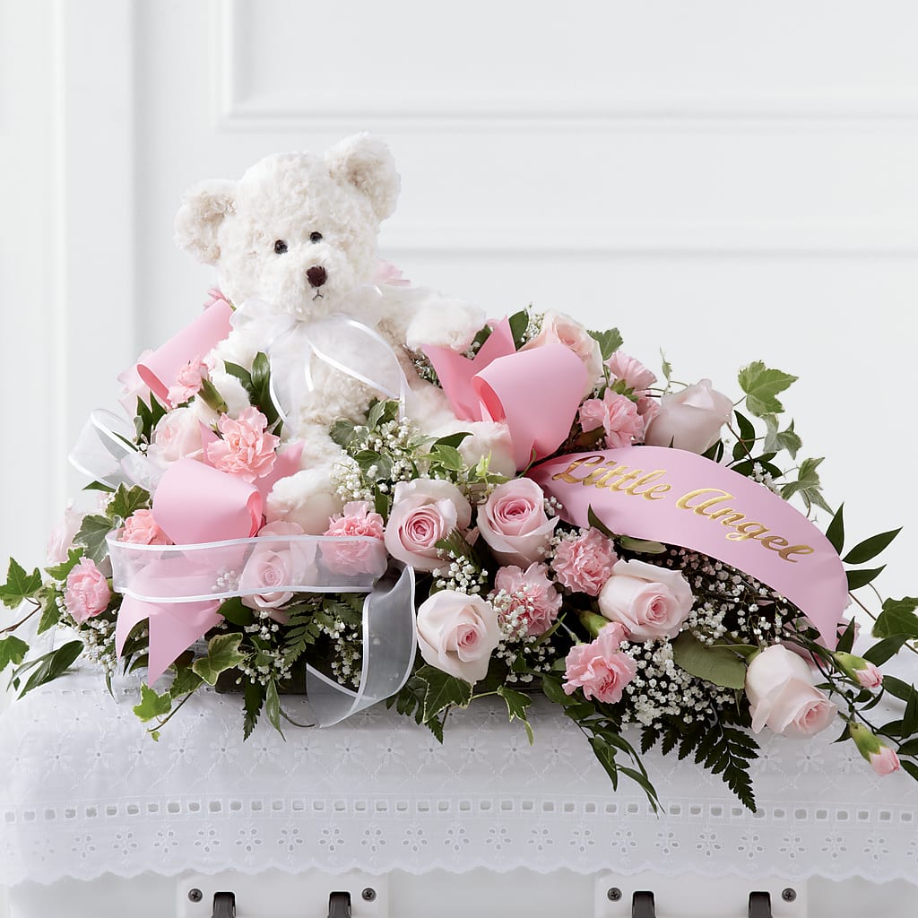 Touch of Sympathy Casket Spray – DANIELLE'S FLORIST, Rockaway Park NY