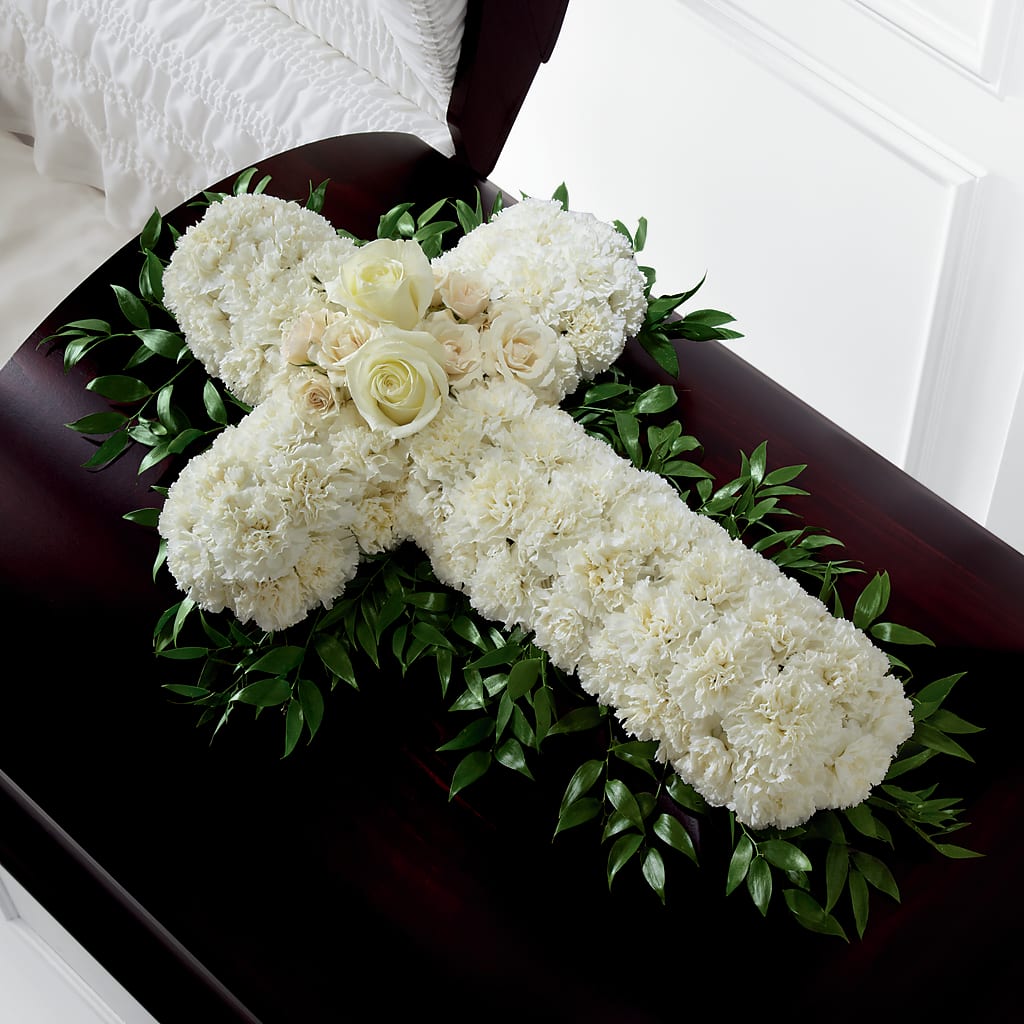 Peaceful Memories Casket Spray (Standard) – DANIELLE'S FLORIST, Rockaway Park NY