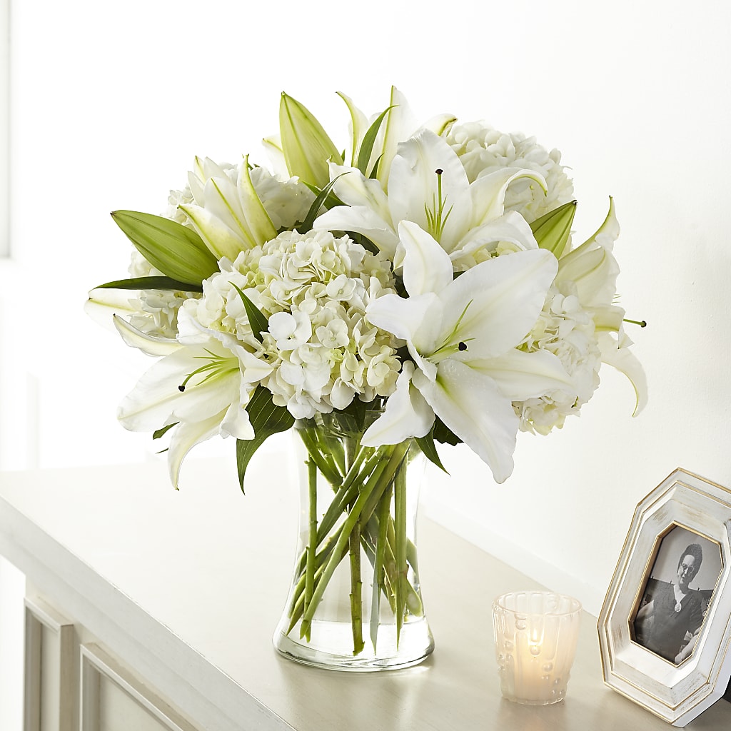 Compassionate Lily Bouquet – DANIELLE'S FLORIST, Rockaway Park NY
