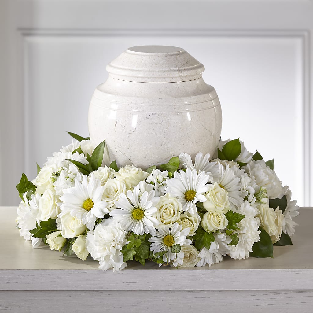 Ivory Gardens Cremation Adornment – DANIELLE'S FLORIST, Rockaway Park NY