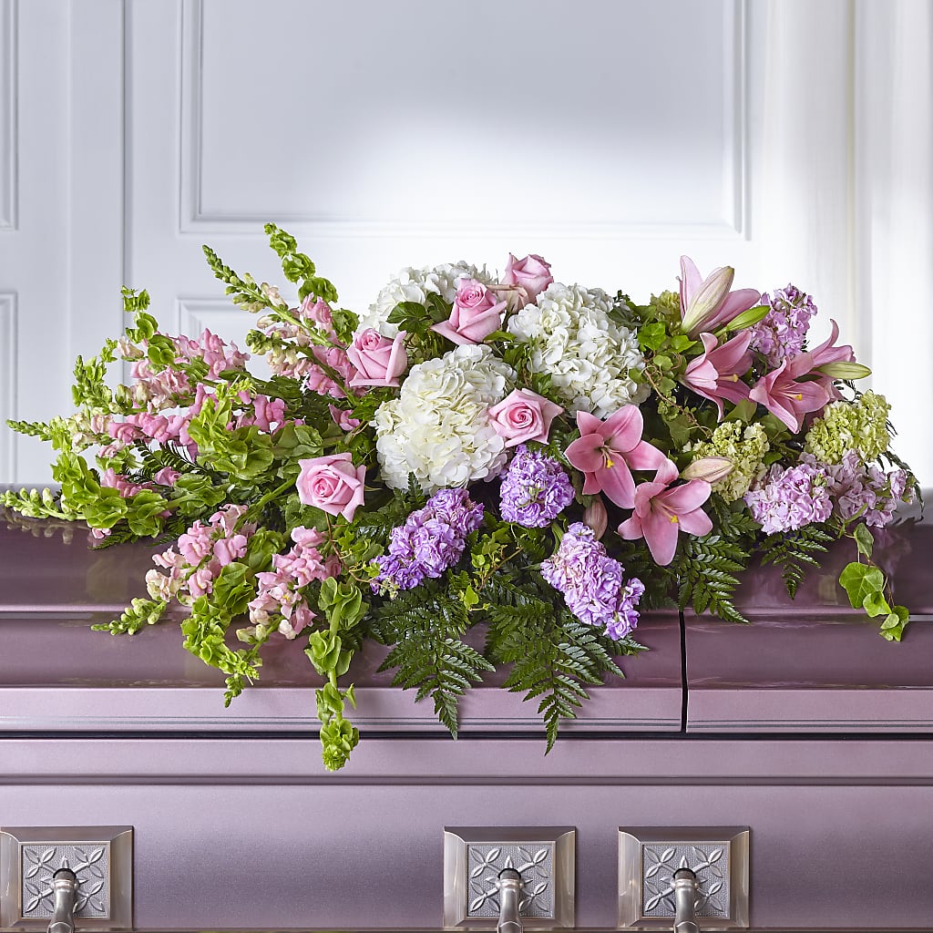 Life's Gratitude Casket Spray – DANIELLE'S FLORIST, Rockaway Park NY