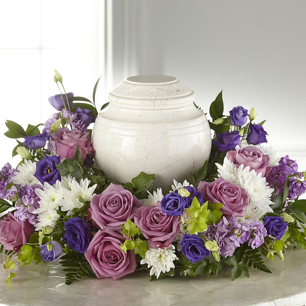 Blooming Sympathy Cremation Adornment – DANIELLE'S FLORIST, Rockaway Park NY