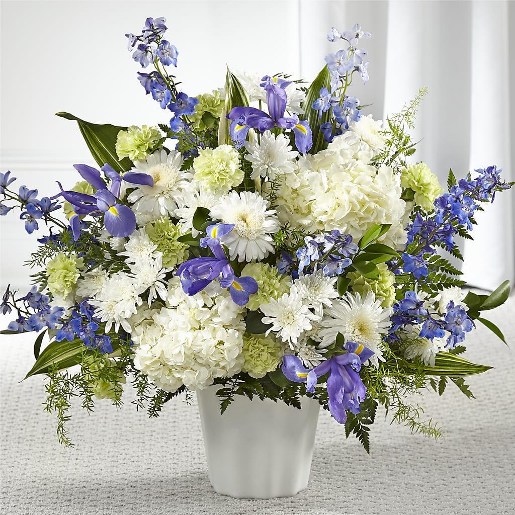 Soft Serenity Floor Basket – DANIELLE'S FLORIST, Rockaway Park NY