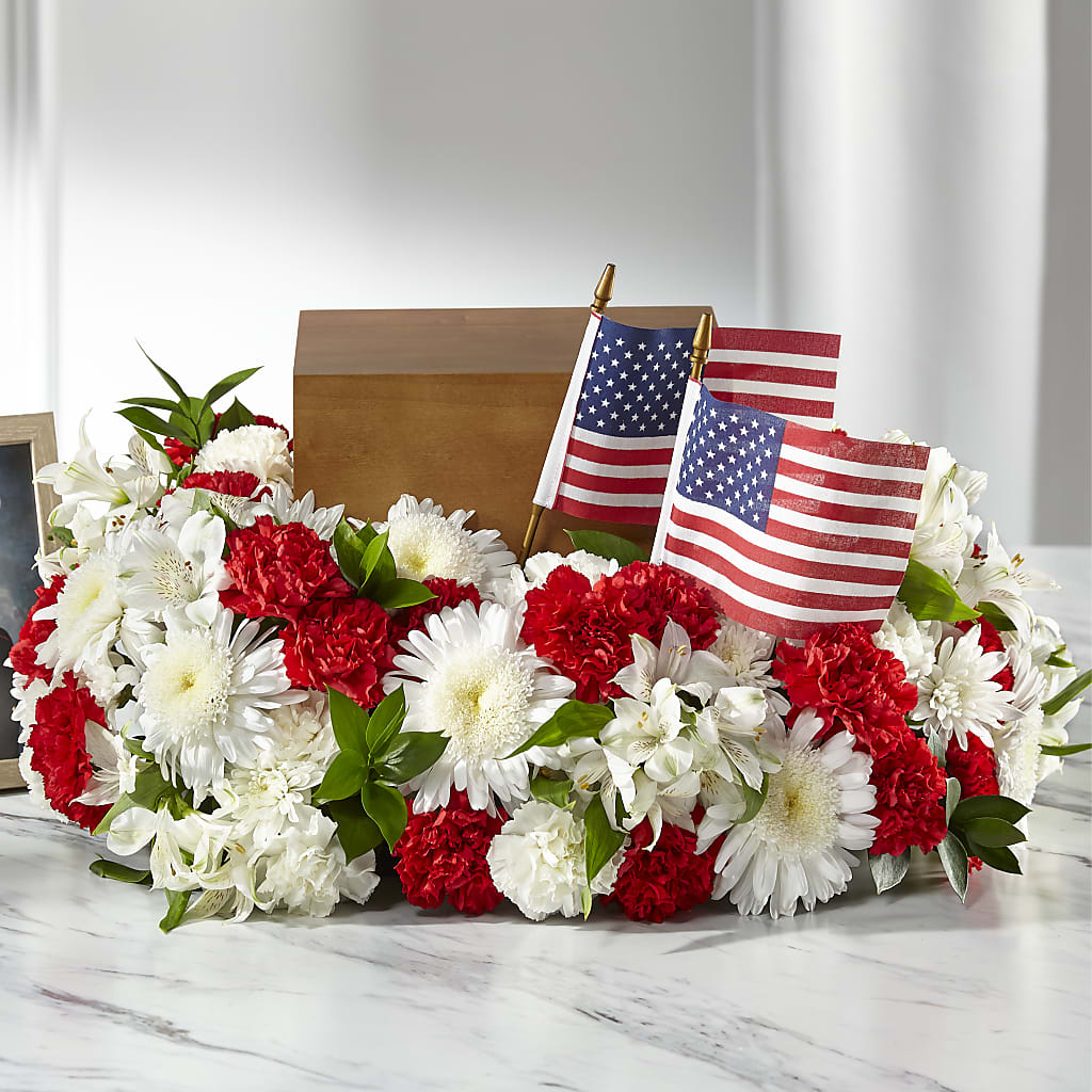 Spirit of Patriotism Cremation Adornment – DANIELLE'S FLORIST, Rockaway Park NY