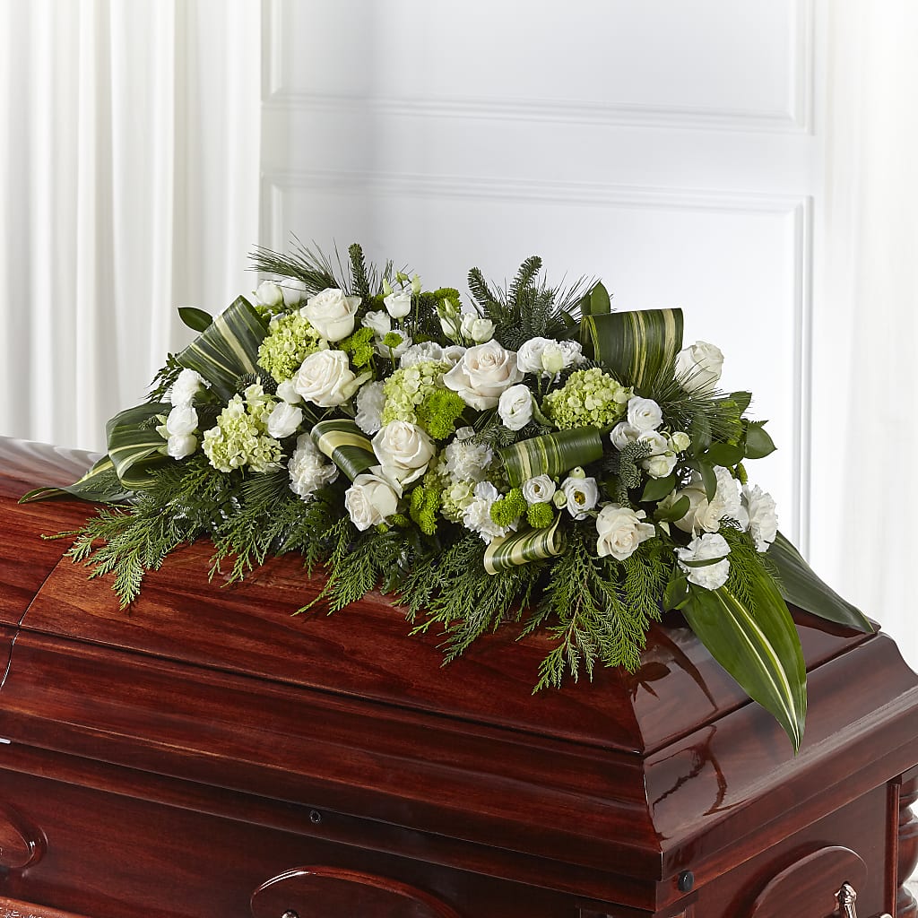 Hopeful Gesture Casket Spray – DANIELLE'S FLORIST, Rockaway Park NY