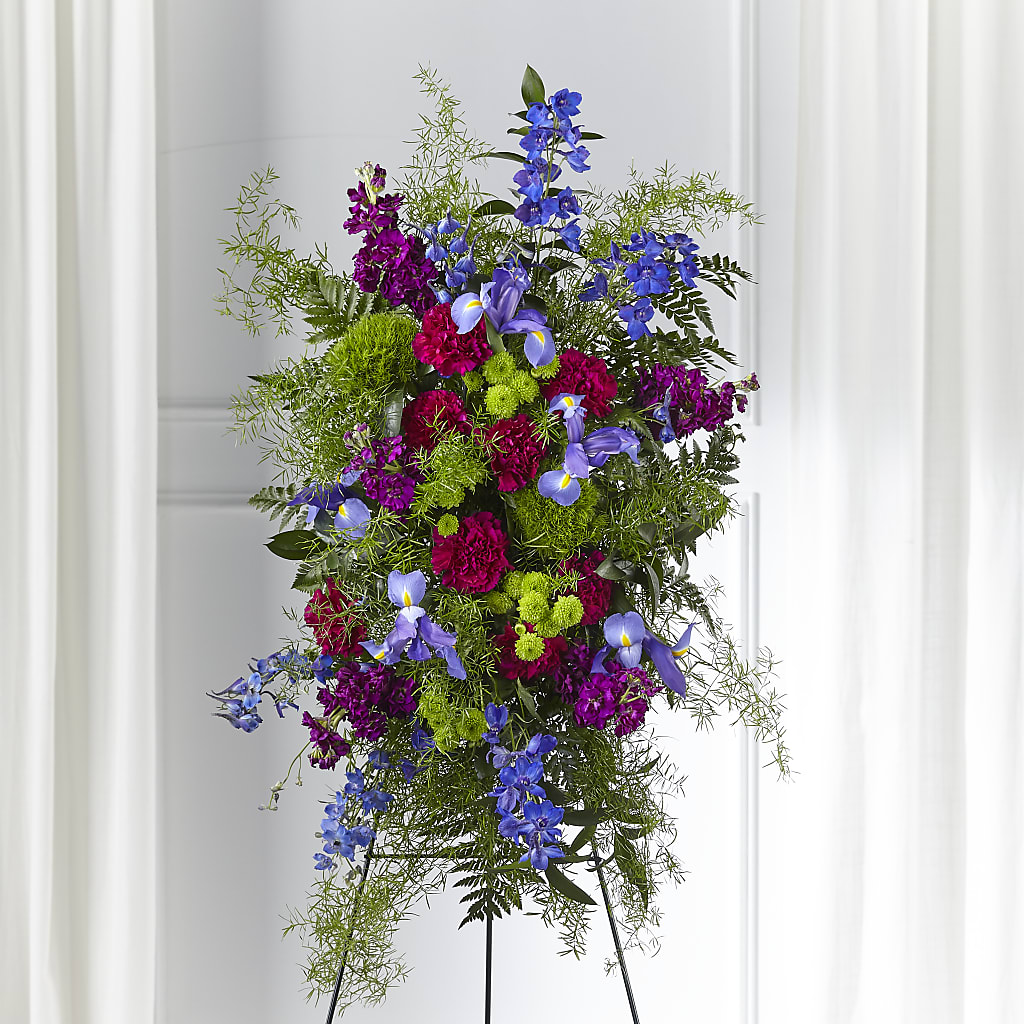 Heavenly Skies Standing Spray – DANIELLE'S FLORIST, Rockaway Park NY