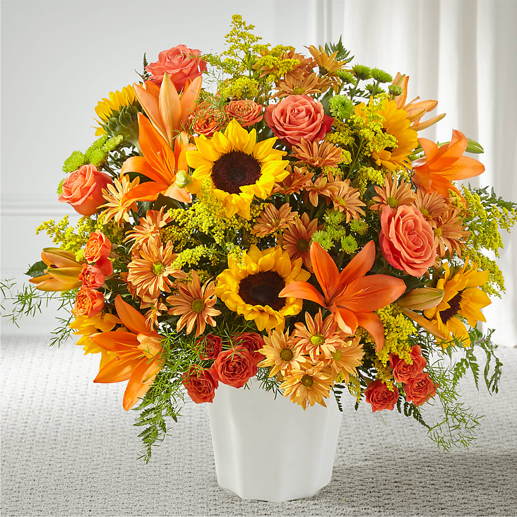 Harvest Thoughts Floor Basket – DANIELLE'S FLORIST, Rockaway Park NY