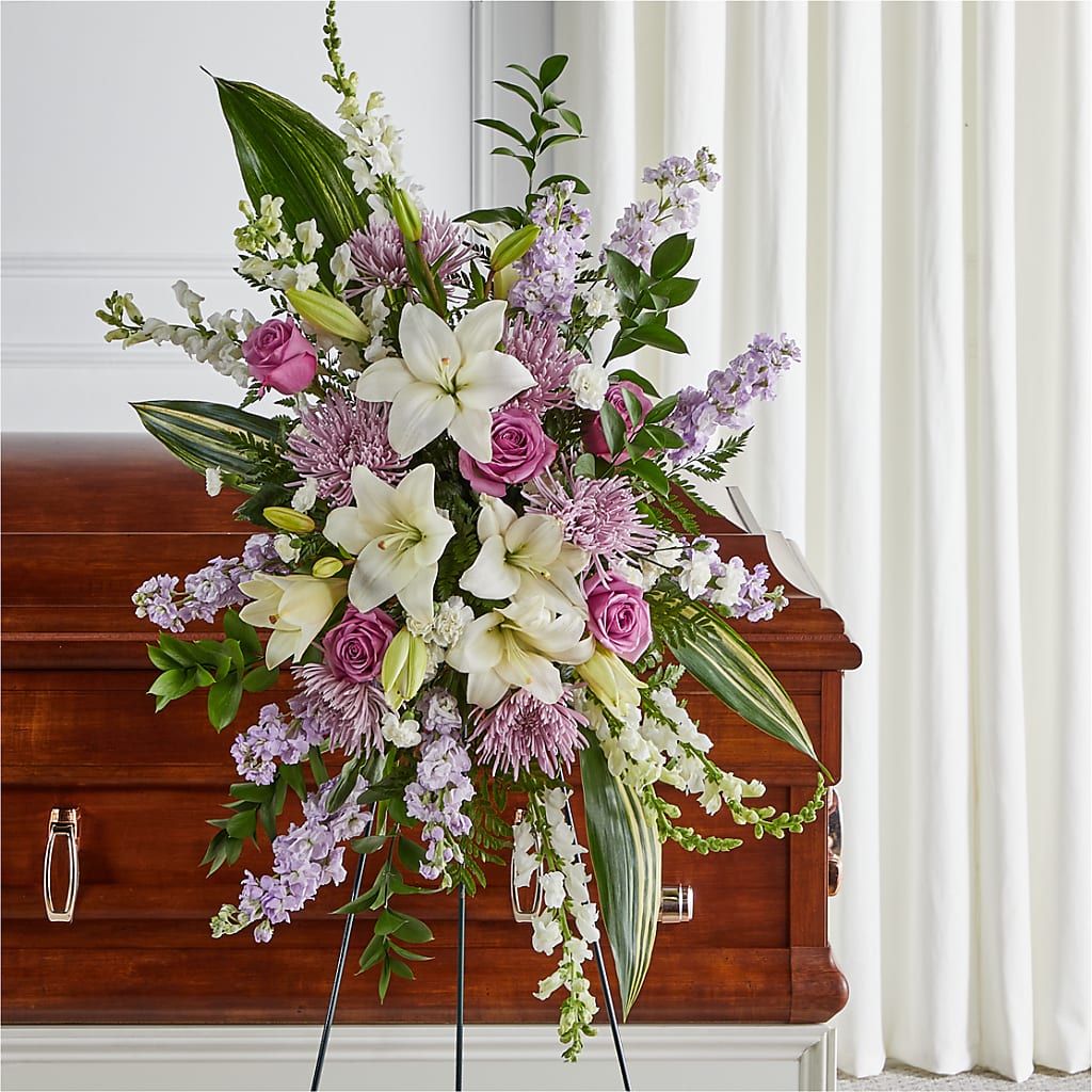 Grateful Hearts Standing Spray – DANIELLE'S FLORIST, Rockaway Park NY