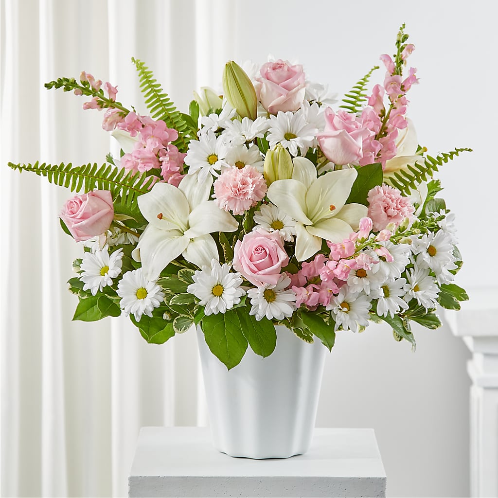 Soft Touch Tabletop Basket – DANIELLE'S FLORIST, Rockaway Park NY