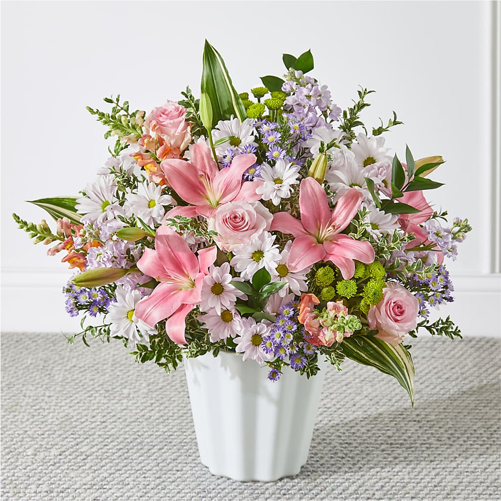 Abundant Compassion Floor Basket – DANIELLE'S FLORIST, Rockaway Park NY