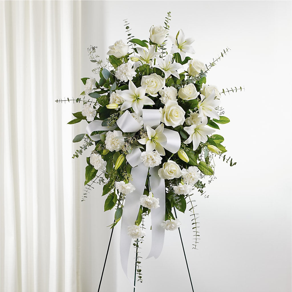 With Care Standing Spray – DANIELLE'S FLORIST, Rockaway Park NY