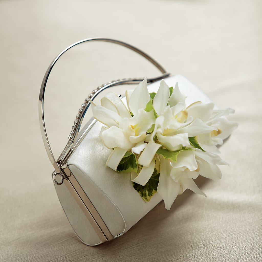 White Purse Decor – DANIELLE'S FLORIST, Rockaway Park NY
