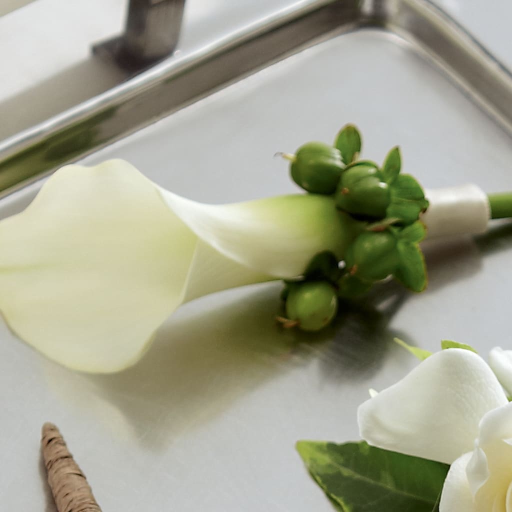 White Calla Boutonniere – DANIELLE'S FLORIST, Rockaway Park NY