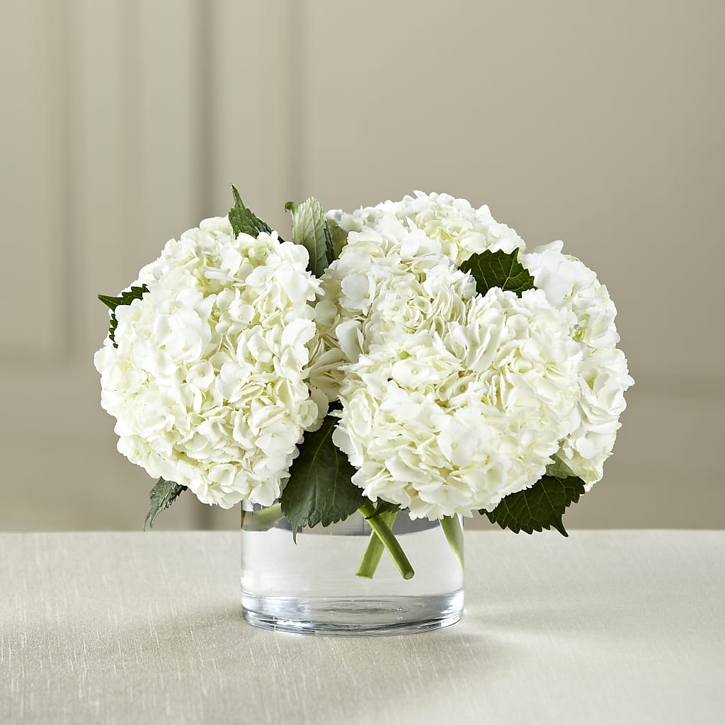 White Hydrangea Bouquet – DANIELLE'S FLORIST, Rockaway Park NY