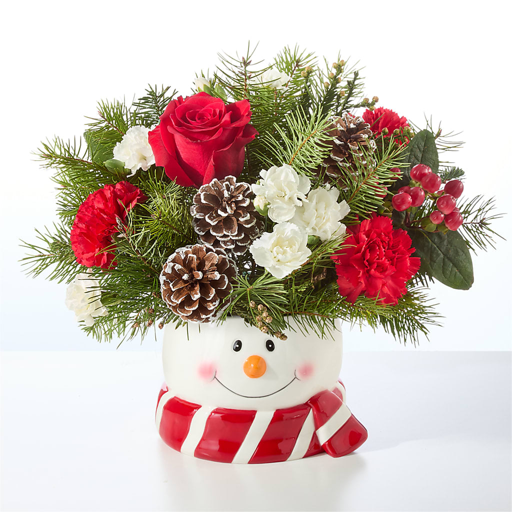 Jolly Snowman Bouquet – DANIELLE'S FLORIST, Rockaway Park NY