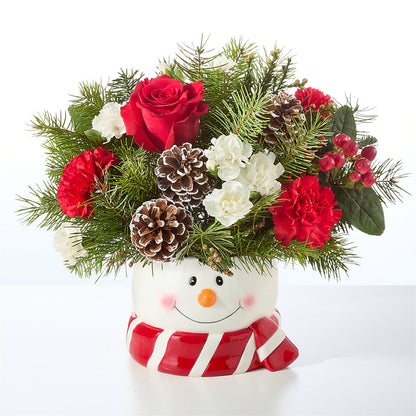 Jolly Snowman Bouquet – DANIELLE'S FLORIST, Rockaway Park NY