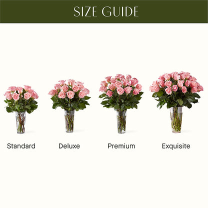 Long Stem Pink Rose Bouquet – DANIELLE'S FLORIST, Rockaway Park NY