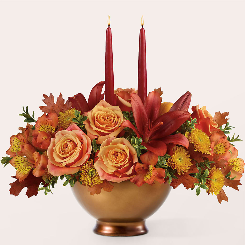 Harvest Table Centerpiece – DANIELLE'S FLORIST, Rockaway Park NY