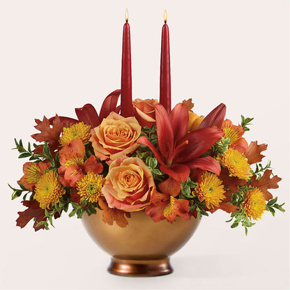 Harvest Table Centerpiece – DANIELLE'S FLORIST, Rockaway Park NY