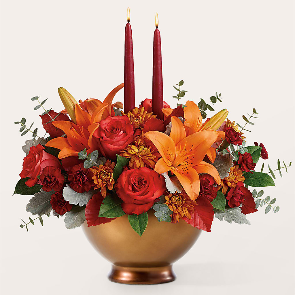 Fruits of Fall Centerpiece – DANIELLE'S FLORIST, Rockaway Park NY
