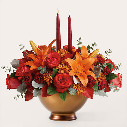 Fruits of Fall Centerpiece – DANIELLE'S FLORIST, Rockaway Park NY