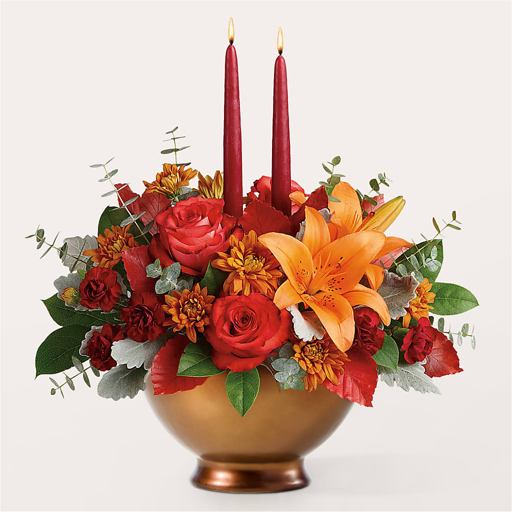 Fruits of Fall Centerpiece – DANIELLE'S FLORIST, Rockaway Park NY