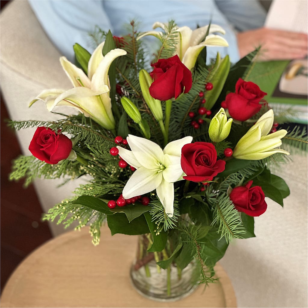 Sparkling Snowflakes Bouquet – DANIELLE'S FLORIST, Rockaway Park NY