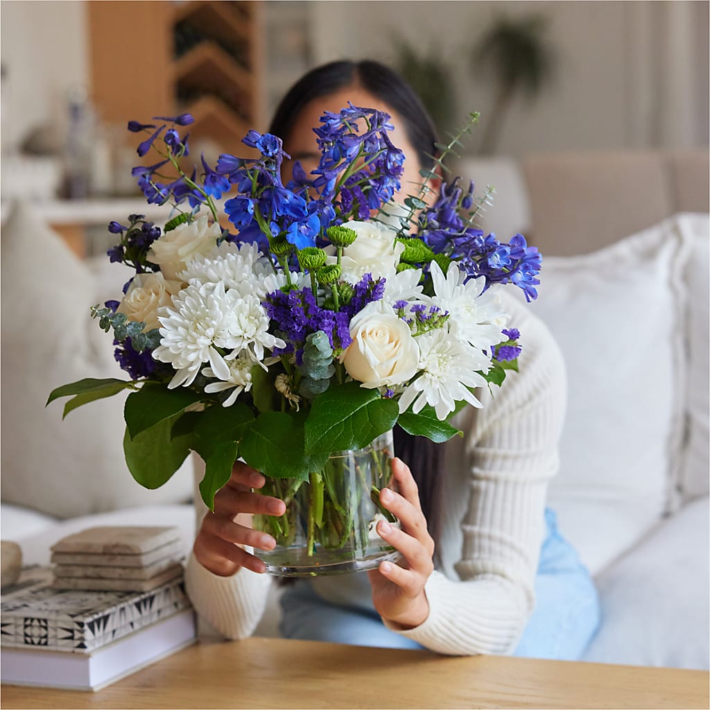 Cerulean Waves Bouquet – DANIELLE'S FLORIST, Rockaway Park NY