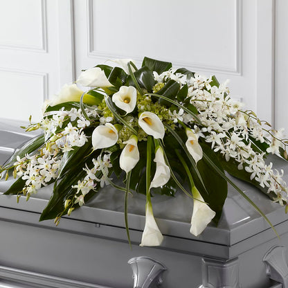Angel Wings Casket Spray – DANIELLE'S FLORIST, Rockaway Park NY