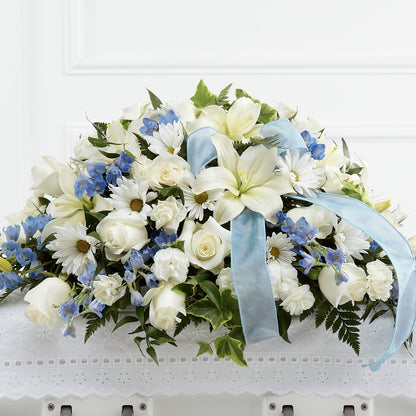 Tender Treasure Casket Spray – DANIELLE'S FLORIST, Rockaway Park NY