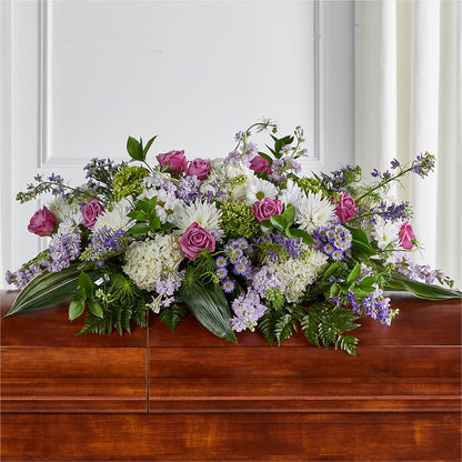 Meadows of Serenity Casket Spray – DANIELLE'S FLORIST, Rockaway Park NY