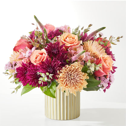 Berry Cobbler Bouquet with Ivory Vase – DANIELLE'S FLORIST, Rockaway Park NY