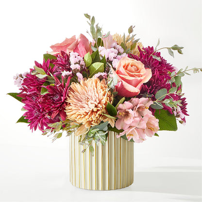 Berry Cobbler Bouquet with Ivory Vase – DANIELLE'S FLORIST, Rockaway Park NY