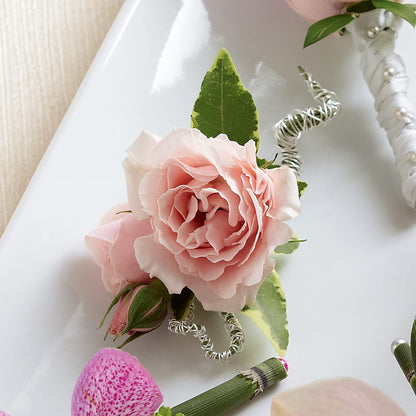 Pink Spray Rose Boutonniere – DANIELLE'S FLORIST, Rockaway Park NY