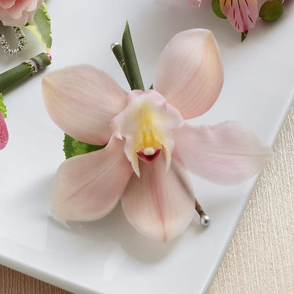 Pink Cymbidium Boutonniere – DANIELLE'S FLORIST, Rockaway Park NY
