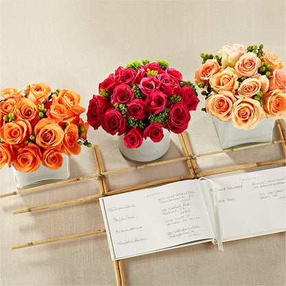 Dawn Rose Centerpiece – DANIELLE'S FLORIST, Rockaway Park NY