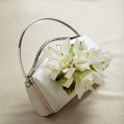 White Purse Decor – DANIELLE'S FLORIST, Rockaway Park NY