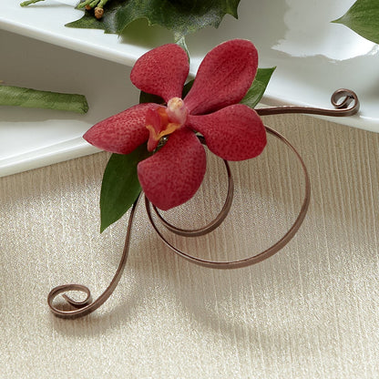 Red Mokara Boutonniere – DANIELLE'S FLORIST, Rockaway Park NY